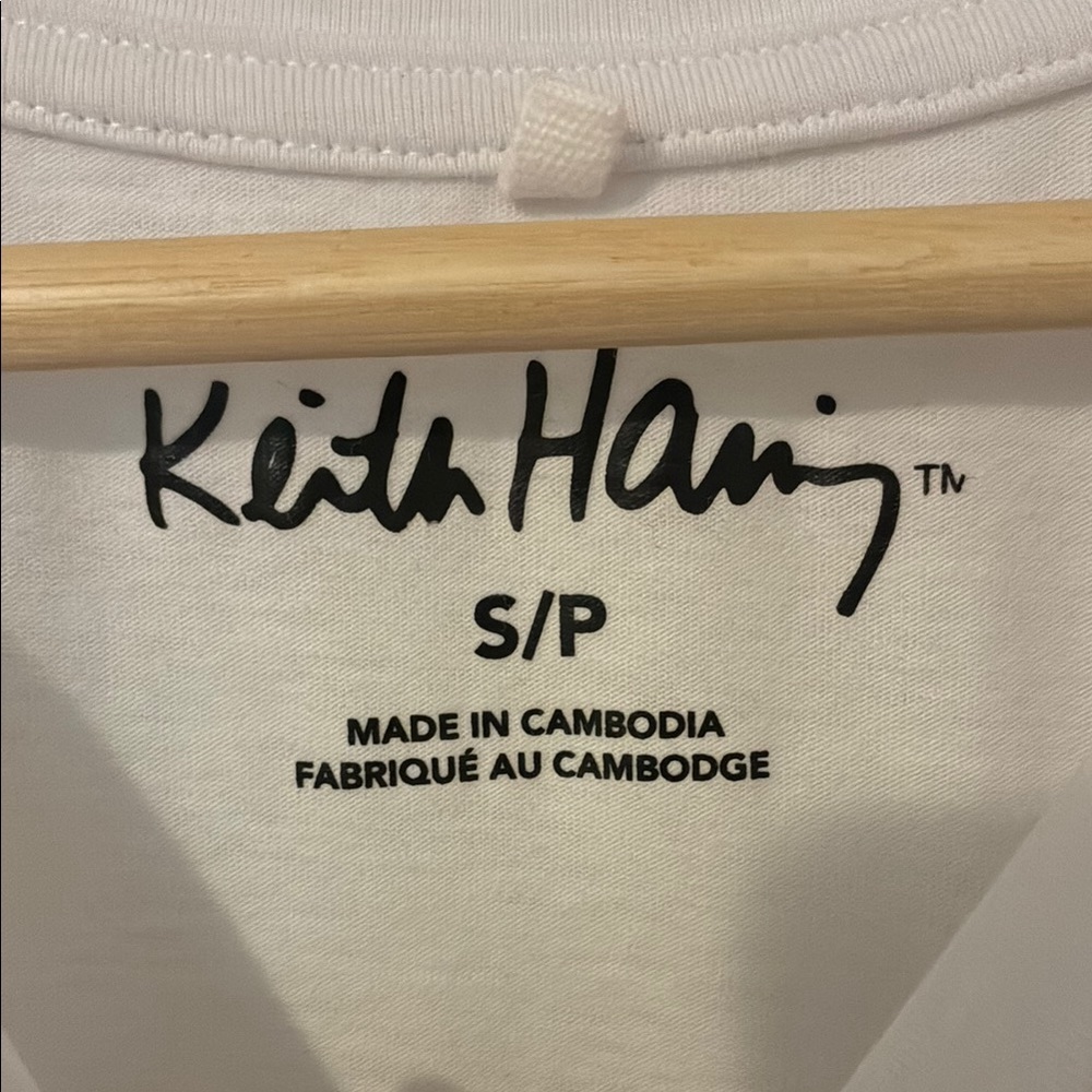 Keith Haring Graphic White T-Shirt sz small - Picture 3 of 5